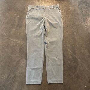 Gray Skinny Ankle Length Dress Pants